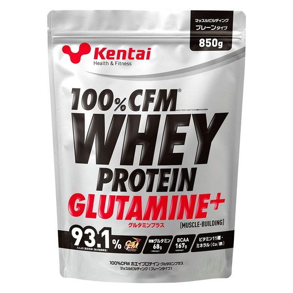 健康体力研究所 Kentai 100%CFM ホエイプロテイングルタミンプラス マッスルビルディング プレーンタイプ 850g K0220 xp10n