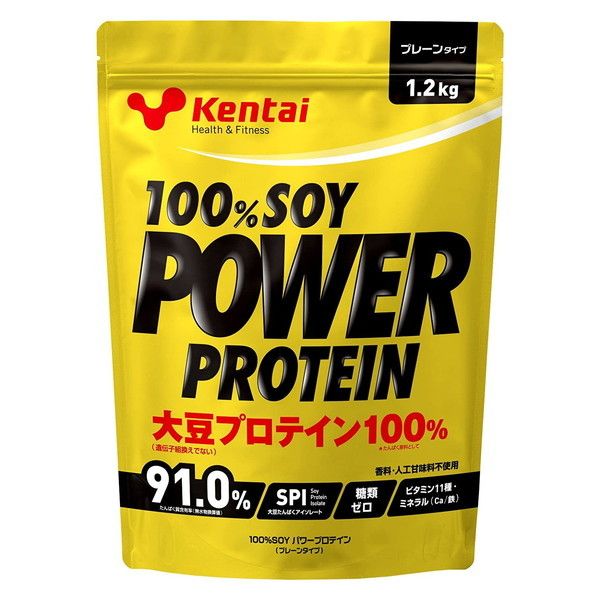 健康体力研究所 Kentai 100%SOYパワープロテイン プレーンタイプ 1.2kg K1210
