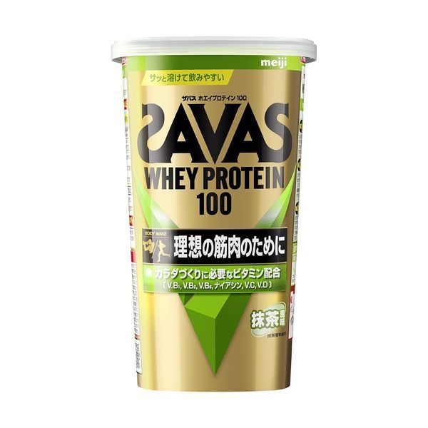 【最大500円OFFクーポン★26日01:59迄】明治 ザバス ホエイプロテイン100 抹茶風味 280g meiji SAVAS プロテイン ホエイプロテイン トレーニング 筋トレ ダイエット 溶けやすい
