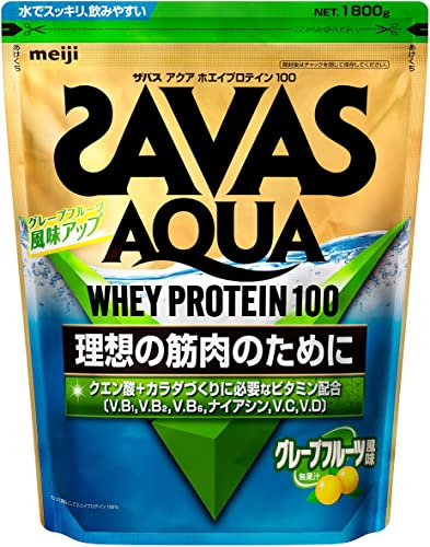 ザバス(SAVAS) アクアホエイプロテイン100+クエン酸 グレープフルーツ風味【90食分】 1,890g