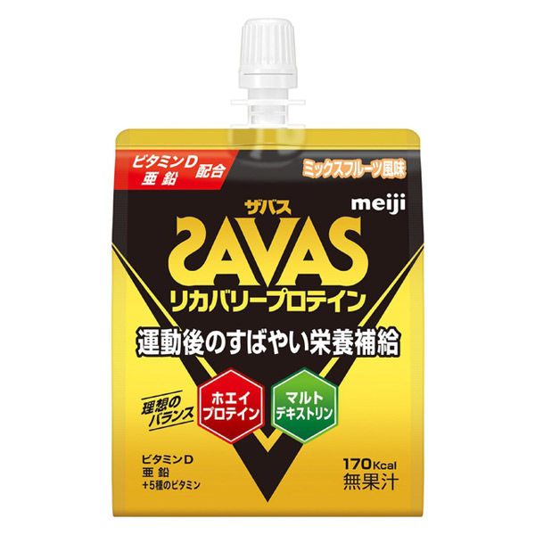 (株)明治 ザバス リカバリープロテインゼリー フルーツミックス味 180g
