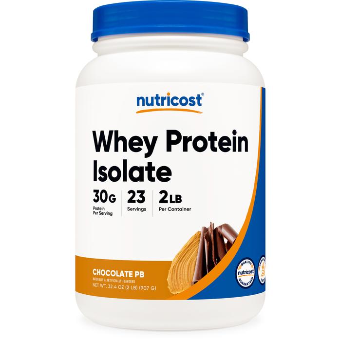 【Nutricost公式】 ホエイプロテイン アイソレート チョコレートピーナッツバター味 907 g (2 LB) - ニュートリコスト WPI Whey Protein Isolate Chocolate Peanut butter プロテインパウダー 運動サポート