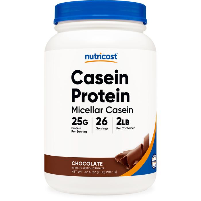 【Nutricost公式】カゼインプロテイン チョコレート味 907g (2LB) - ニュートリコスト Casein Protein Powder Vanilla ミセラカゼイン プロテイン 1kg 運動サポート