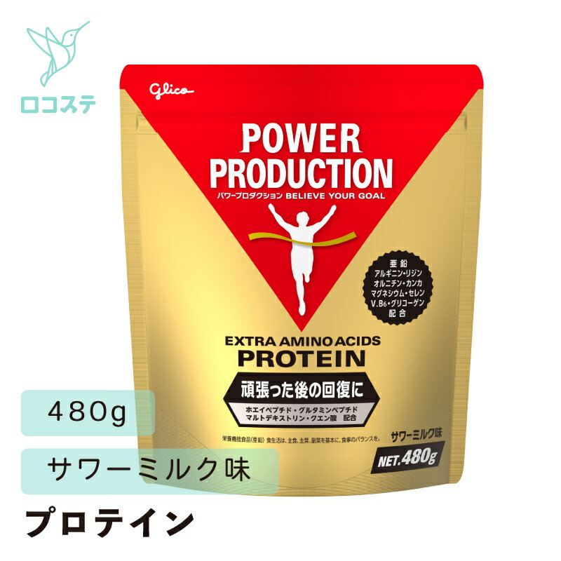 グリコ パワープロダクション エキストラアミノアシッド プロテイン サワーミルク味 480g 【軽減税率】 プロテイン