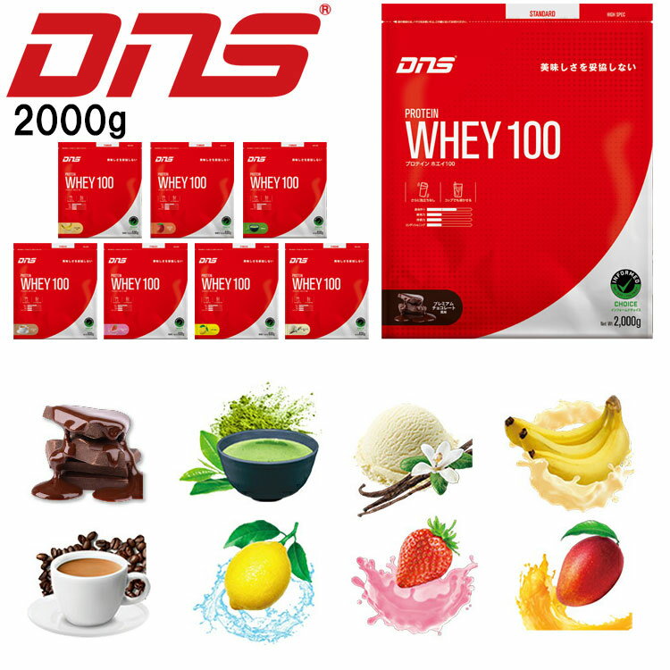 【期間限定ポイント最大20倍(2026/6/13 23:59迄)】 お買い得スペシャルプライス DNS プロテイン ホエイ100 2000g 2kg