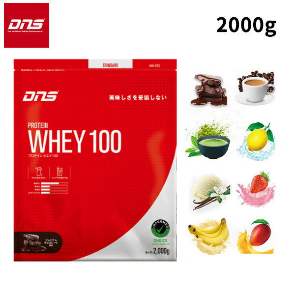 (即納)DNS ディーエヌエス ザ プロテイン(THE PROTEIN) ホエイ100 2000g(チョコレート/いちご/カフェオレ/抹茶/バナナ/バニラ/マンゴー/レモン)
