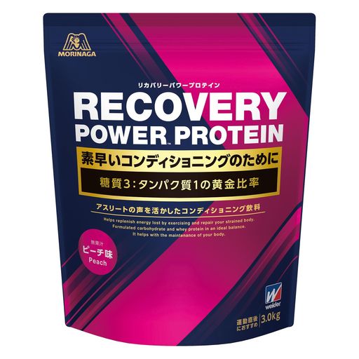 リカバリーパワープロテイン ピーチ味 3.0kg x1個 森永製菓 ウイダー ホエイ デキストリン カルシウム グルタミン ビタミンC 国産