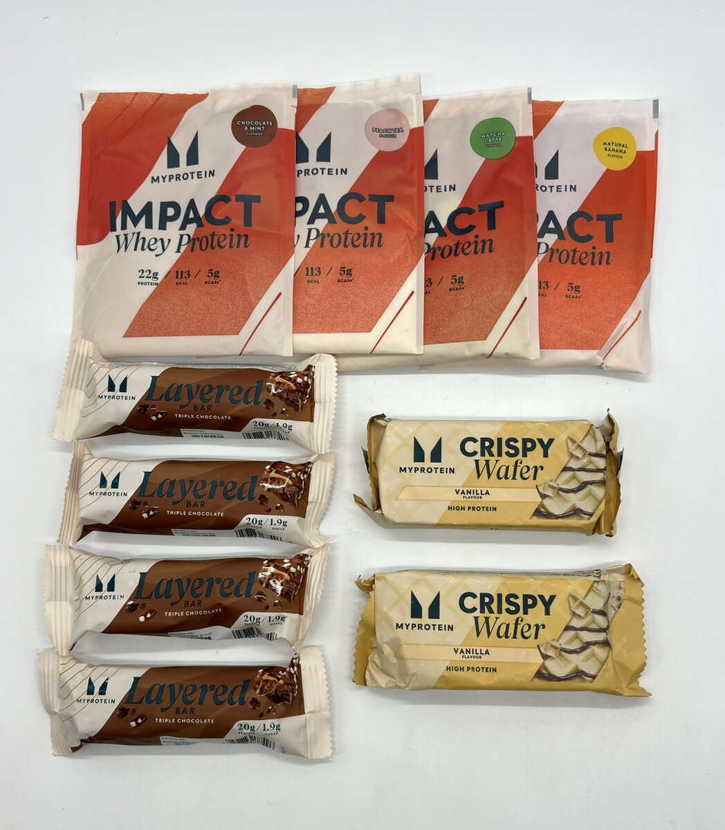マイプロテイン　10個セット　IMPACT　CLEAR　Protein　【チョコレートミント・ピーチティ・抹茶ラテ・ナチュラルバナナ・トリプルチョコレート・バニラ】