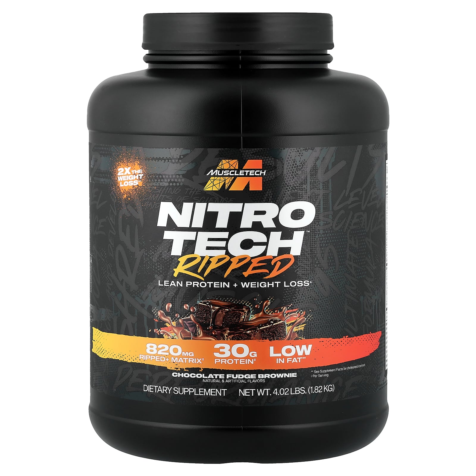【SS限定20%OFFクーポン★6/4 20:00~6/11 01:59】MuscleTech ニトロテック リップド 【 iHerb アイハーブ 公式 】 マッスルテック ホエイ プロテイン パウダー ペプチド カルニチン 共役リノール酸 コーヒーエキス 粉末 チョコレートファッジブラウニー 1.81kg