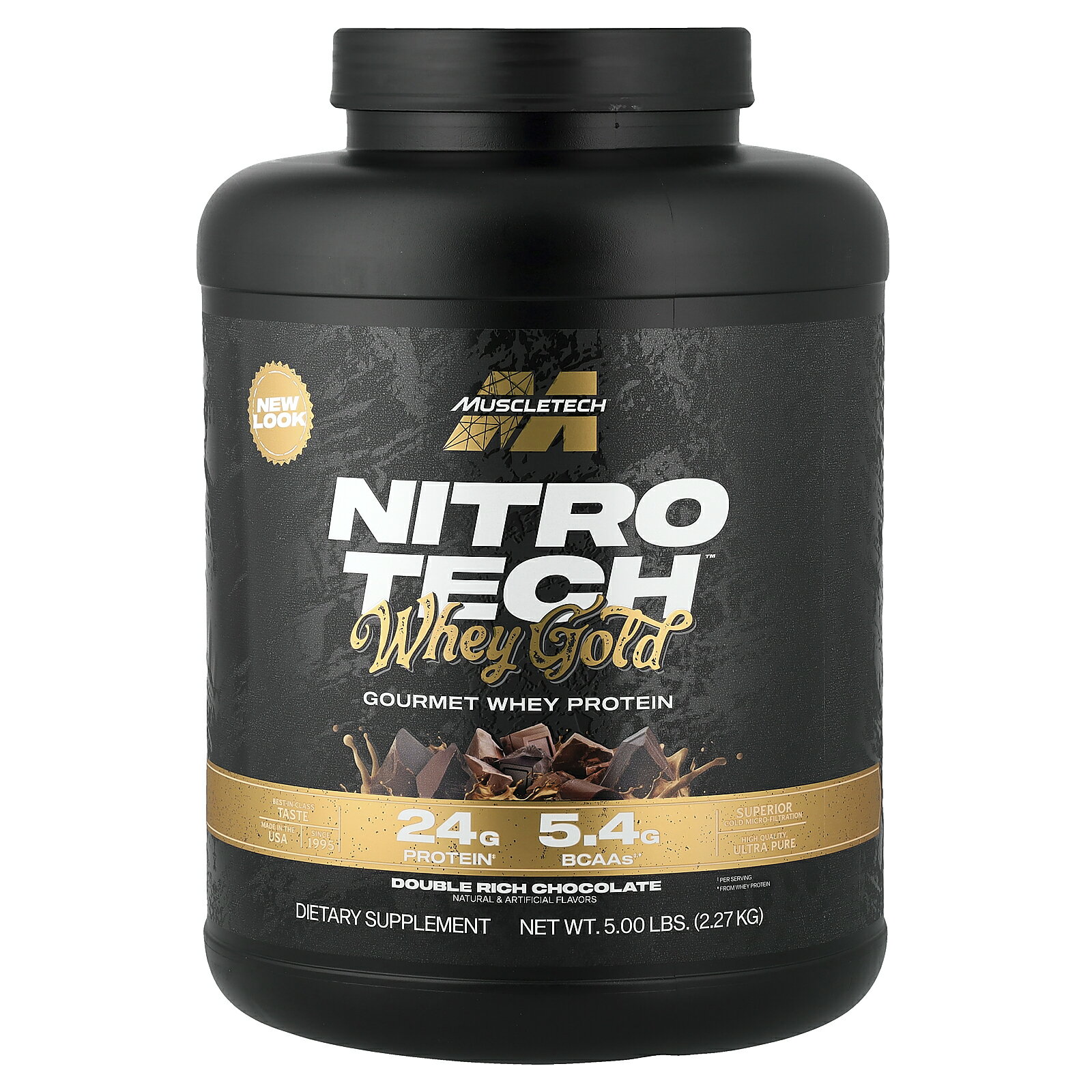 【SS限定20%OFFクーポン★6/4 20:00~6/11 01:59】Muscletech ニトロテック 100%ホエイゴールド 【 iHerb アイハーブ 公式 】 マッスルテック Nitro Tech ホエイ プロテイン パウダー ホエイタンパク質 粉末 ダブルリッチ チョコレート 2.28kg （約76回分）