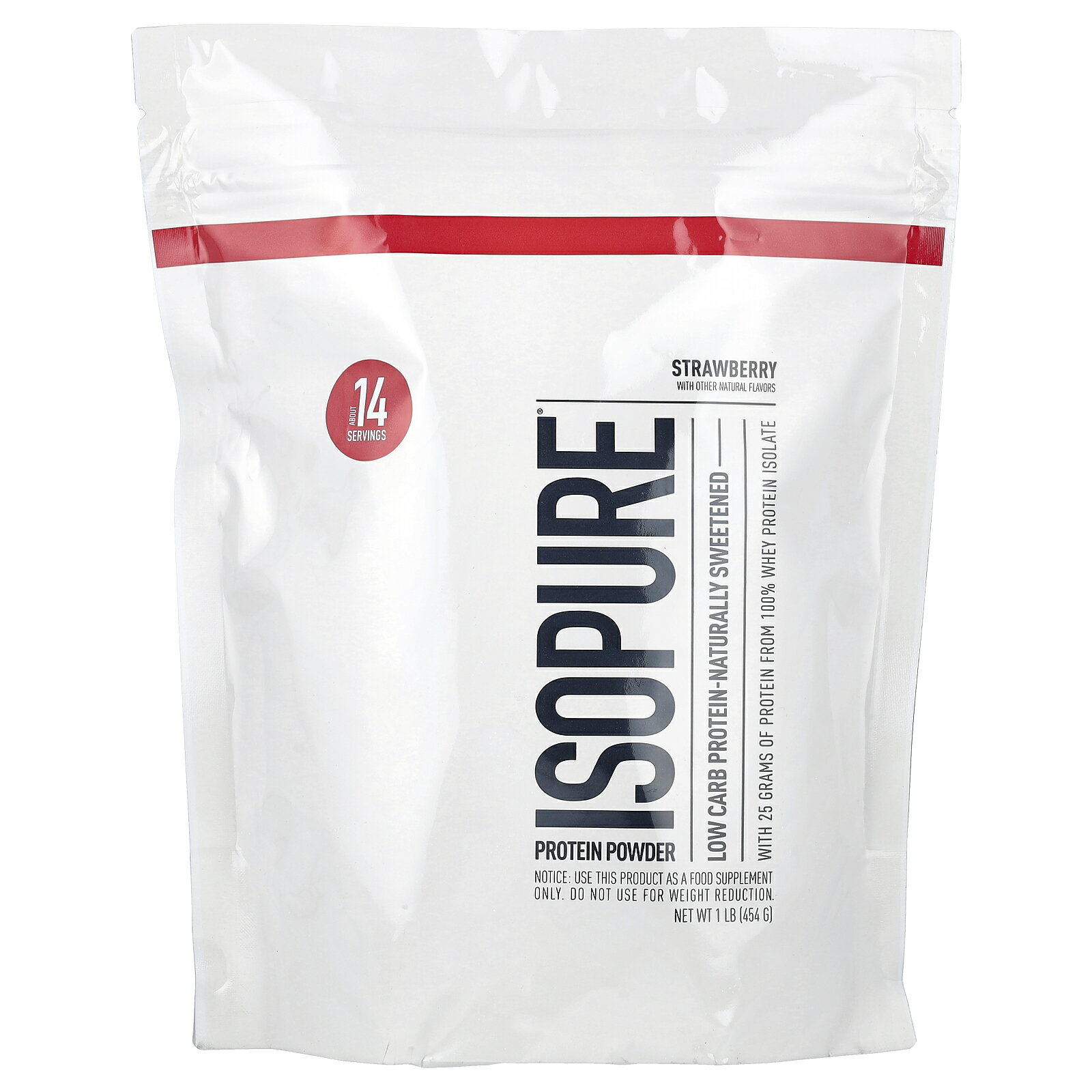 【15%OFFクーポン★6/20 20:00~6/26 01:59】Isopure ローカーボ プロテインパウダー 【 iHerb アイハーブ 公式 】 アイソピュア ホエイ プロテイン アイソレート タンパク質 BCAA グルタミン 低炭水化物 ローカーブ パウダー 粉末 ストロベリー味 454g