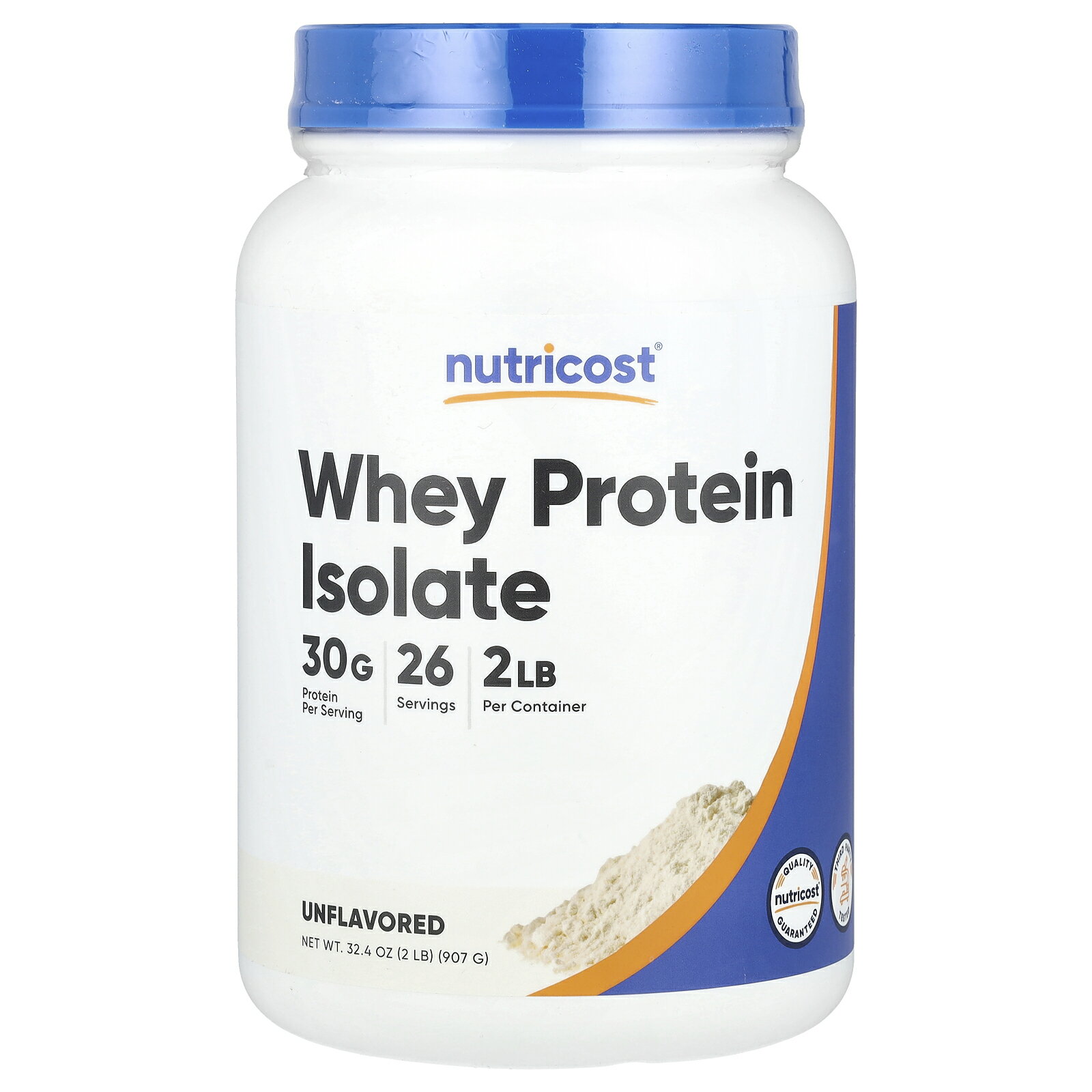 Nutricost ホエイプロテイン アイソレート 【 iHerb アイハーブ 公式 】 ニュートリコスト ホエイ プロテイン タンパク質 たんぱく質 パウダー 粉末 アンフレーバード プレーン 無香料 907g