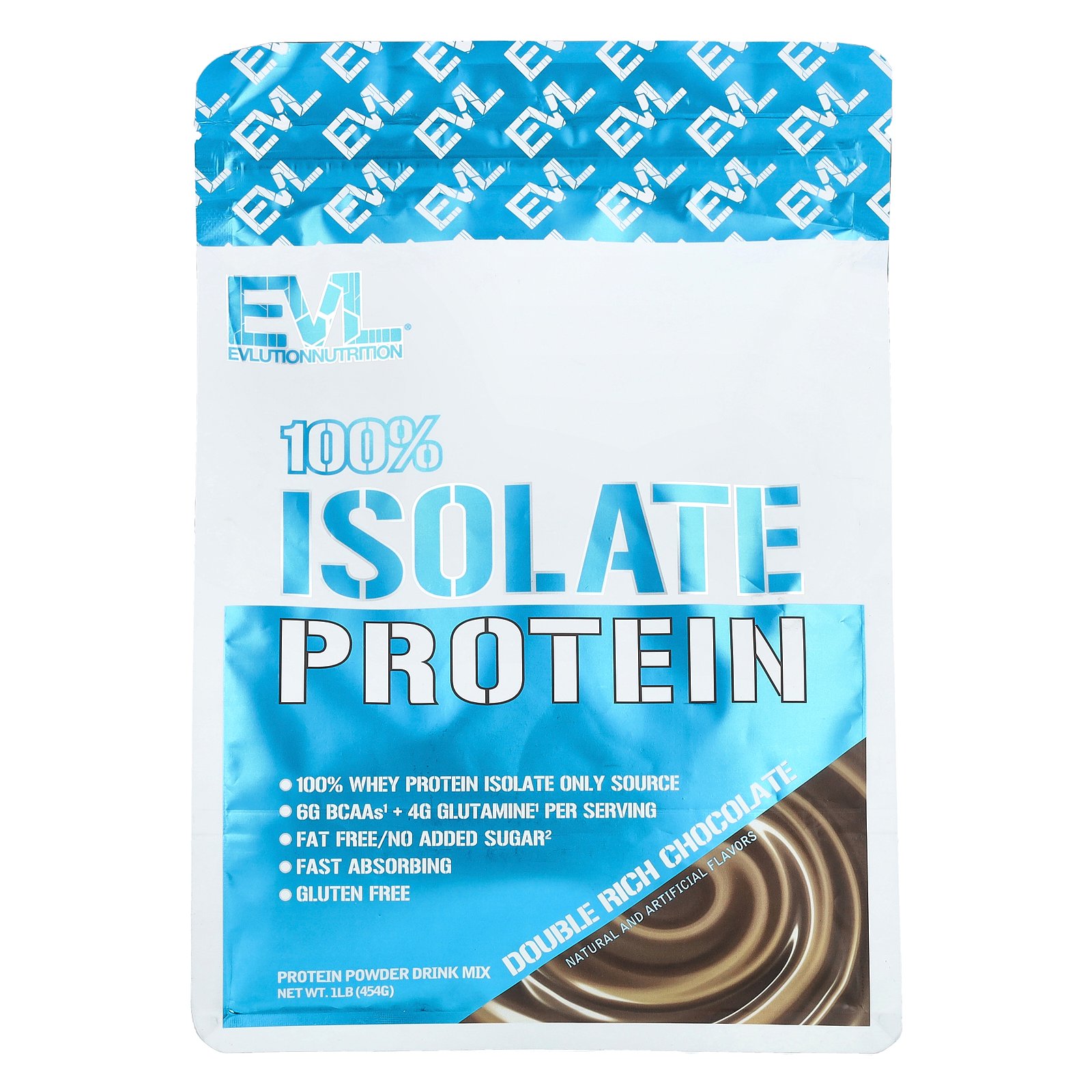 EVLution Nutrition 100% アイソレート プロテイン 【 iHerb アイハーブ 公式 】 エボリューションニュートリション ホエイ タンパク質 グルタミン BCAA アミノ酸 パウダー 粉末 ダブルリッチチョコレート 454g