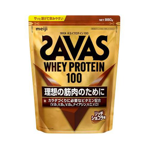 ザバス(SAVAS)ホエイプロテイン100 リッチショコラ味 980g プロテイン トレーニング ボディーケア サプリメント 2631695