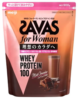 明治 ザバス フォーウーマン ホエイプロテイン100 ミルクショコラ風味 (900g) プロテインパウダー SAVAS