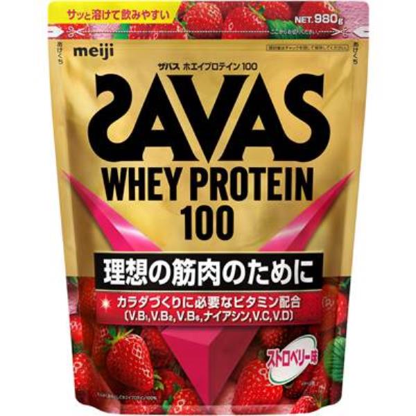ザバス ホエイプロテイン100 ストロベリー味 980g サプリメント・プロテイン 2633079