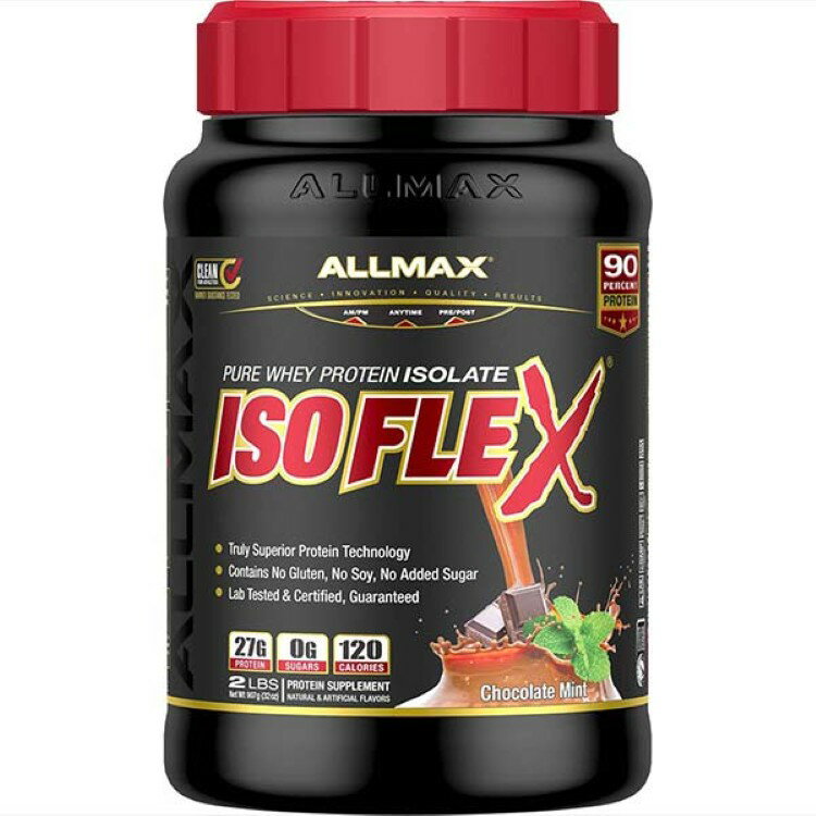 オールマックス アイソフレックス プロテイン チョコレートミント味 908g ALLMAX ISOFLEX Protein 2lbChocolate Mint 【お取り寄せ商品】