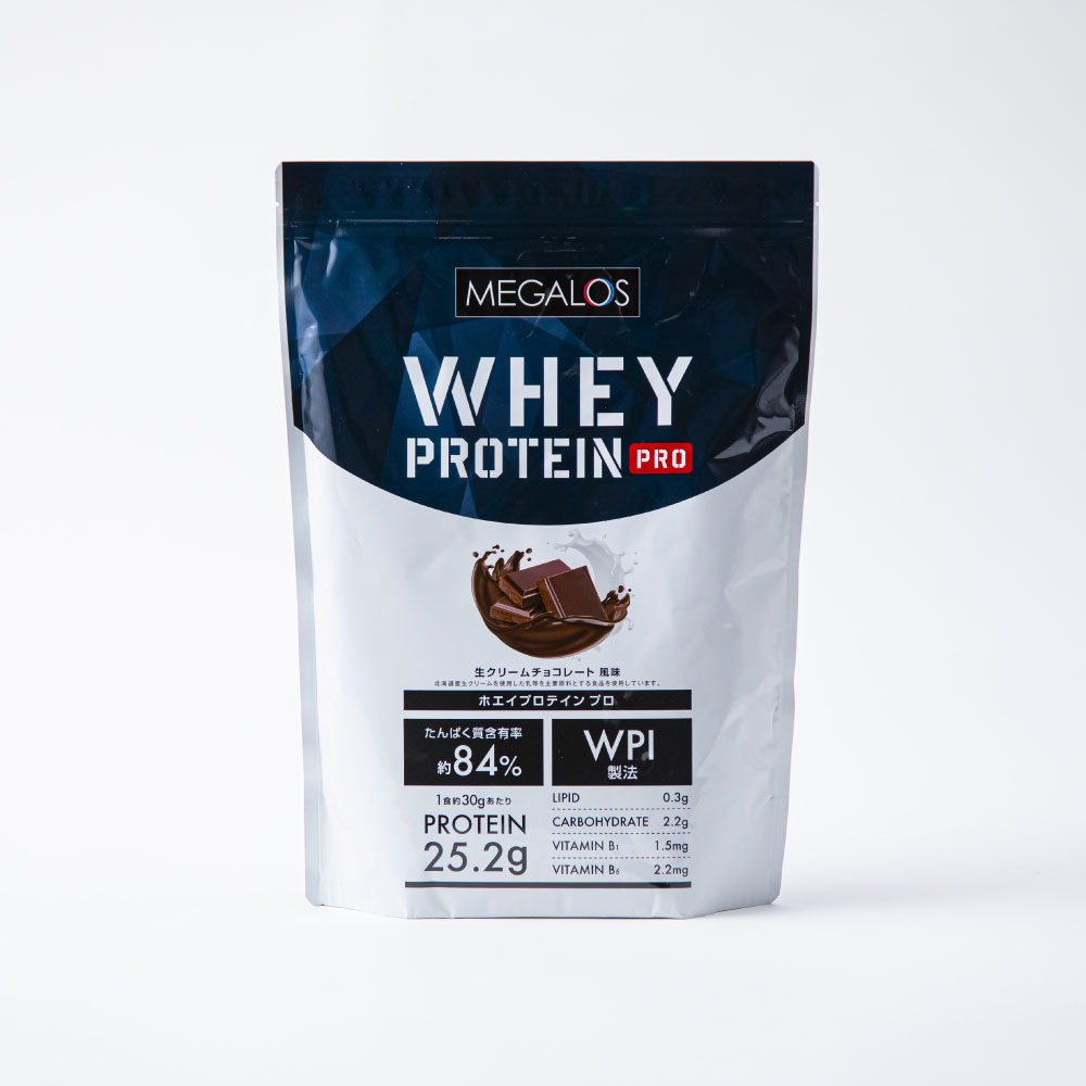 メガロスホエイプロテインプロ/生クリームチョコレート風味 WPI製法 1kg たんぱく質25.2g 高含有率