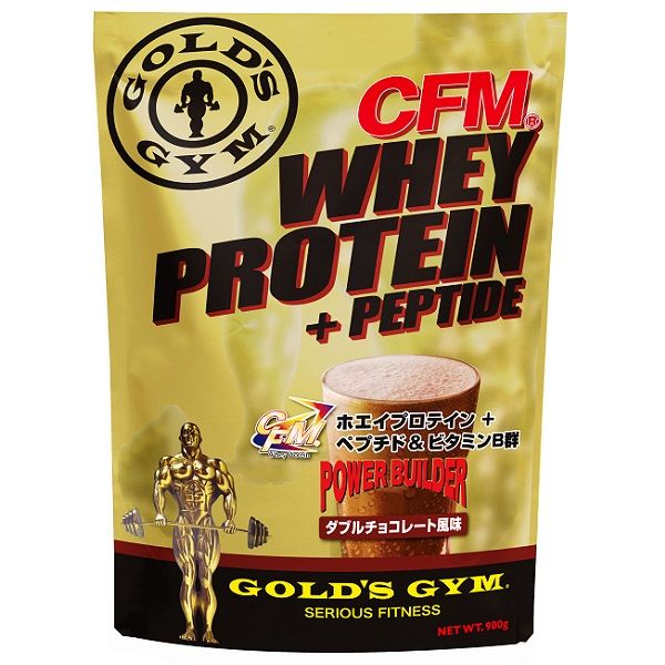 【P10倍(上限有)★要エントリー★SS限定】 ゴールドジム (GOLD'S GYM) CFMホエイプロテイン+ホエイペプチド&amp;ビタミンB ダブルチョコレート風味 2kg サプリメント プロテイン F3520