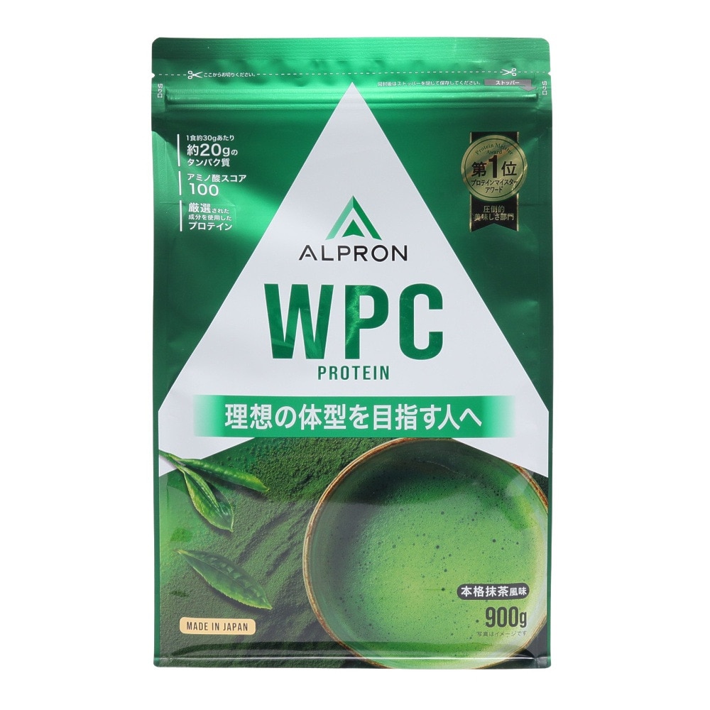 プロテイン WPCプロテイン 本格抹茶風味 900g ALPRON WPC ホエイプロテイン アミノ酸 たんぱく質 栄養補給